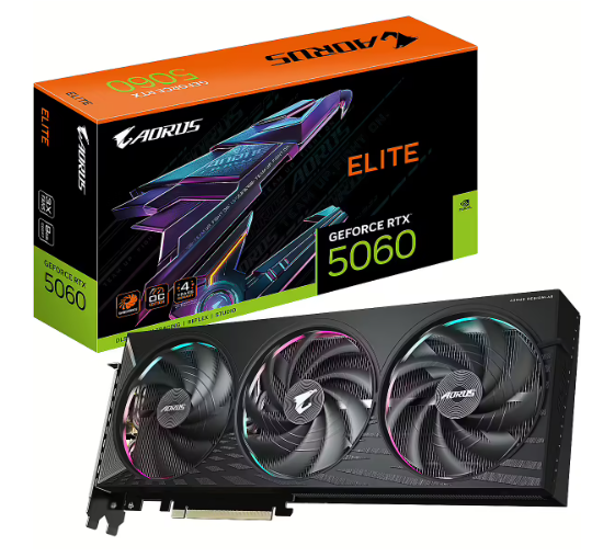 Gigabyte GeForce RTX 5060 Aorus Elite Видеокарта 8GB GDDR7