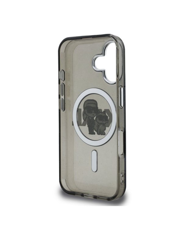 Karl Lagerfeld IML Glitter Karl and Choupette Sketch MagSafe Case Чехол для Apple iPhone 16