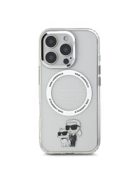 Karl Lagerfeld IML Karl and Choupette MagSafe Case Защитный чехол для iPhone 16 Pro Max / прозрачный