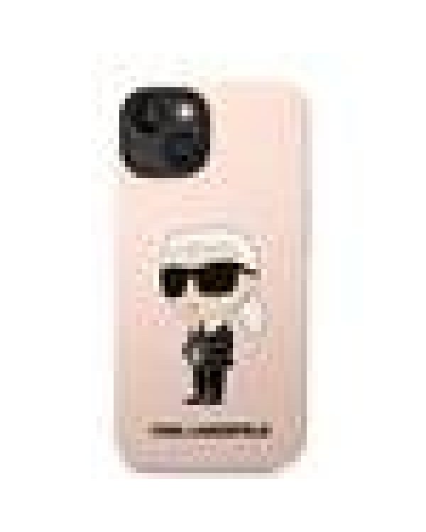 Karl Lagerfeld Liquid Silicone Ikonik NFT Case Защитный чехол для iPhone 14 Plus / розовый