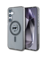 Karl Lagerfeld Button Choupette Head Printed Logo MagSafe Чехол для Samsung Galaxy S25