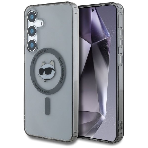 Karl Lagerfeld Button Choupette Head Printed Logo MagSafe Чехол для Samsung Galaxy S25 Karl Lagerfeld Button Choupette Head Printed Logo MagSafe Чехол для Samsung Galaxy S25
