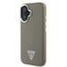 Guess PU Grained Triangle Logo MagSafe Case Защитный чехол для iPhone 16 / коричневый