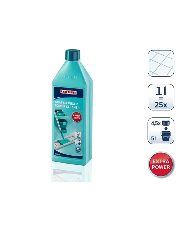 Leifheit 41418 Концентрат для мытья полов для сильнозагрязненных полов Power Cleaner 1L