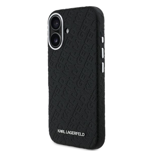 Karl Lagerfeld Grained PU Repeated Logo MagSafe Case Чехол для Apple iPhone 16