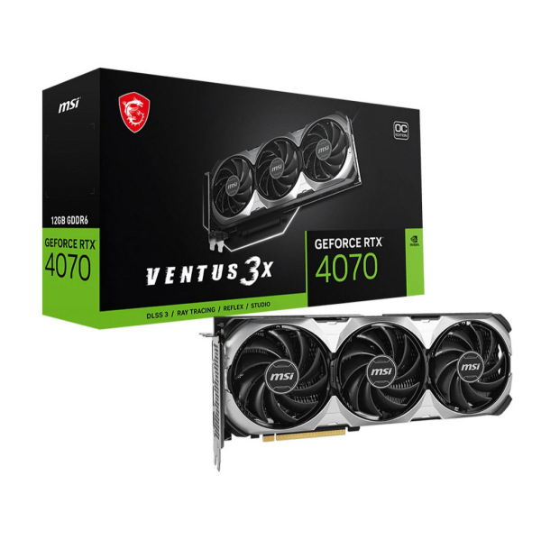 Обложка книги «MSI RTX4070 VENTUS 3X E1 OC 12GB GDDR6 HDMI 3xDP Видеокарта»