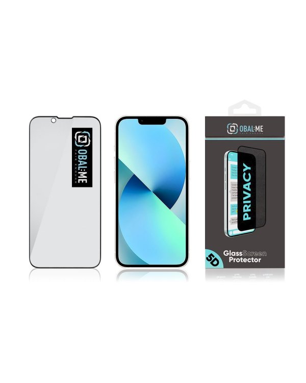 Дополнительное изображение книги «OBAL:ME Privacy 5D Glass Screen Protector Защитное стекло для Apple iPhone 13 Mini / чёрный»
