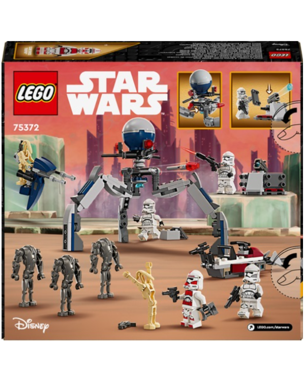 LEGO 75372 Clone Trooper & Battle Droid Battle Pa Конструктор