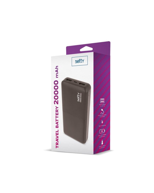 Setty Power Bank 20000mAh Портативный аккумулятор