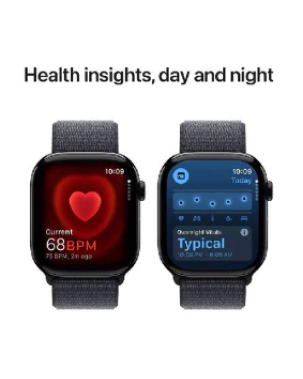Дополнительное изображение книги «Apple Watch Series 10 Умные Часы 42 mm / GPS / Jet Black Aluminum / Ink Sport Loop»