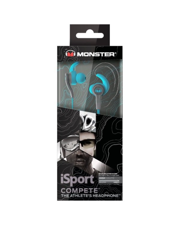 Monster iSport Compete Спортивние наушники Cиний