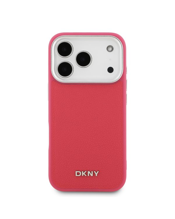DKNY PU Leather Metal Logo Wrist Chain Case Чехол для Apple iPhone 17 Pro