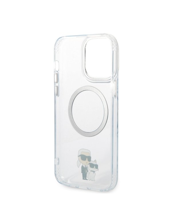 Karl Lagerfeld IML Karl and Choupette MagSafe Case Защитный чехол для iPhone 13 Pro Max / прозрачный