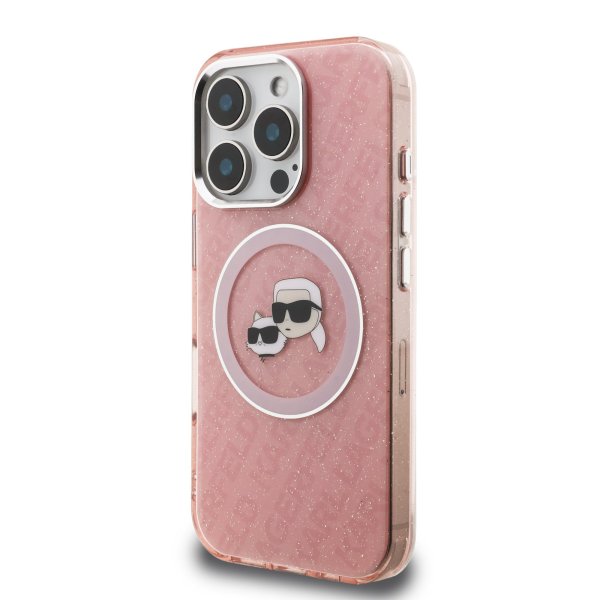 Karl Lagerfeld IML K&CH Heads Repeated Logo MagSafe Case Чехол для Apple iPhone 16 Pro Max