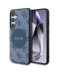 Guess 4G Round Patch Classic Logo MagSafe Case Чехол для Samsung Galaxy S25 Plus