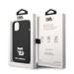 Karl Lagerfeld Liquid Silicone Choupette Защитный чехол для iPhone 14 Plus / чёрный