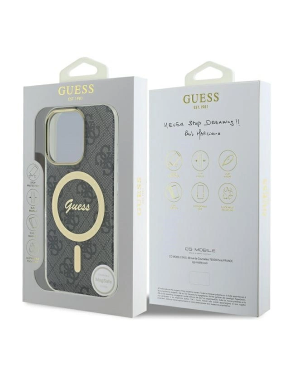 Guess IML 4G MagSafe Защитный Чехол для Apple iPhone 16 Pro Max