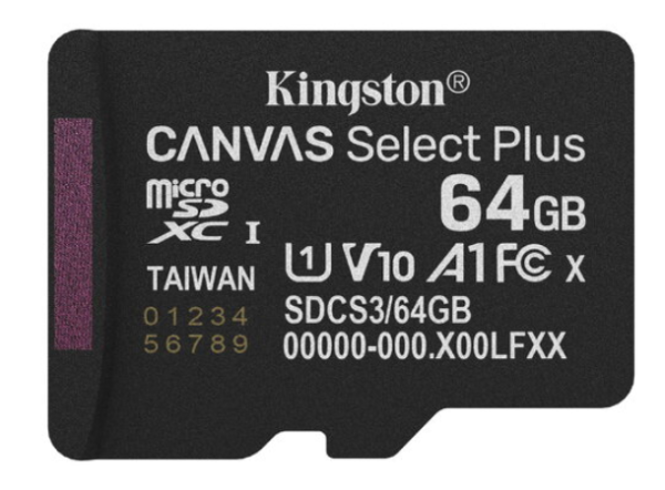 Kingston Canvas Select Plus MicroSDXC Карта памяти 64GB