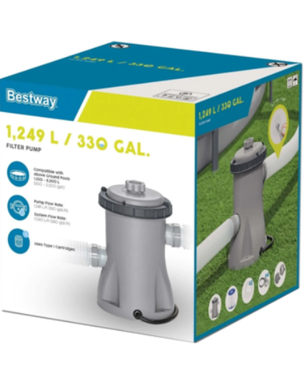 Bestway 58381 Фильтрующий Насос для Бассейна 330gal / 1249L/h
