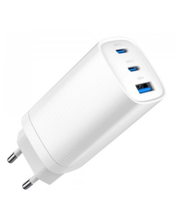Gembird 3-портовое GaN USB PD 65W Зарядное устройство
