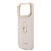 Guess PU Grained 4G Logo Stand Camera Frame Case Защитный чехол для iPhone 17 Pro Max / розовый