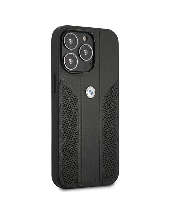 BMW BMHCP13XRSPPK Back Case Кожанный Чехол для телефона Apple iPhone 13 Pro Max