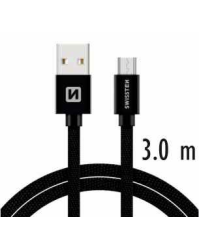 Swissten Textile Quick Charge Универсальный Micro USB Кабель данных 3m