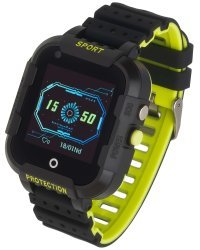 Garett Smartwatch Kids 4G Умные часы для детей c / GPS / WiFi / / IP67 / LBS / SMS / Функция вызова / Функция SOS / черный