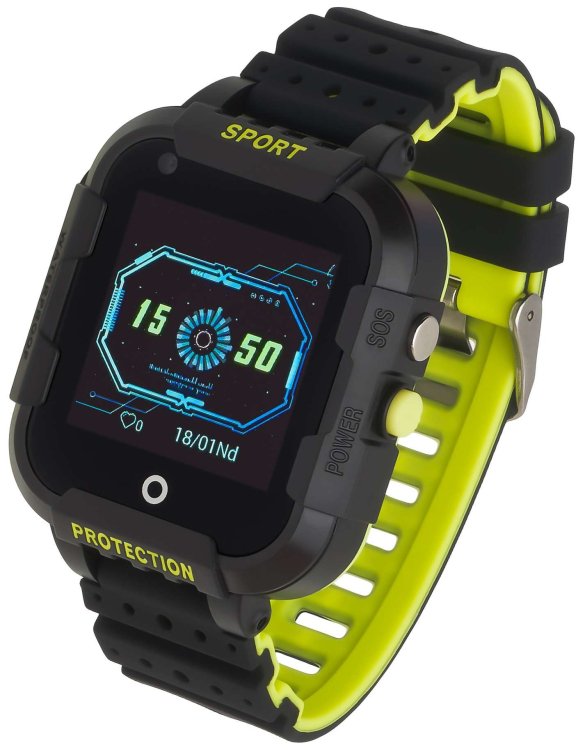 Обложка книги «Garett Smartwatch Kids 4G Умные часы для детей c / GPS / WiFi / / IP67 / LBS / SMS / Функция вызова / Функция SOS / черный»