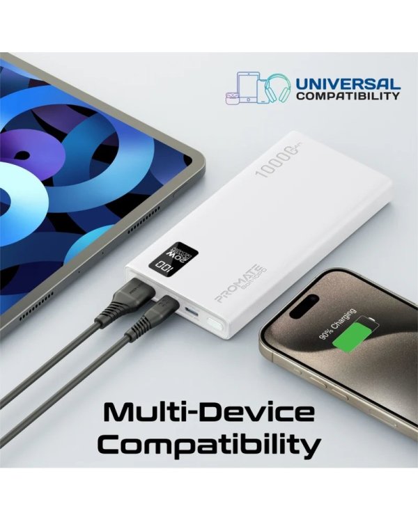 Promate Bolt-10PD Переносная зарядная батарея 10000mAh / USB-C PD 20W