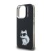 Karl Lagerfeld IML Aquarelle Choupette Case Защитный чехол для iPhone 15 Pro Max / чёрный