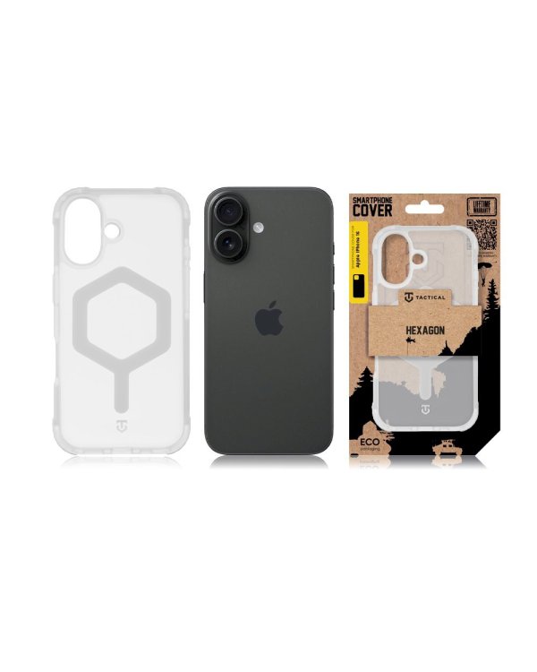 Tactical MagForce Hexagon Cover Защитный чехол для Apple iPhone 16 / белый