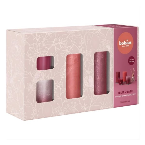 Bolsius Fruit Splash Подарочный Набор Pomegranate