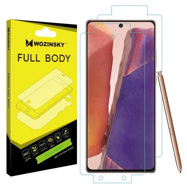 Обложка книги «Wozinsky Full Body Self-Repair 360° Full Coverage Screen Protector Film for Samsung Galaxy Note 20»