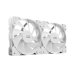 Mars Gaming MFPROX2W 2x 120mm PC Case Fan
