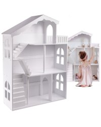 LULILO Деревянный Трёхэтажный Кукольный домик 116cm