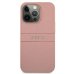 Guess GUHCP13XPSASBPI Saffiano Stripe Back Case Чехол для Apple iPhone 13 Pro Max Rose