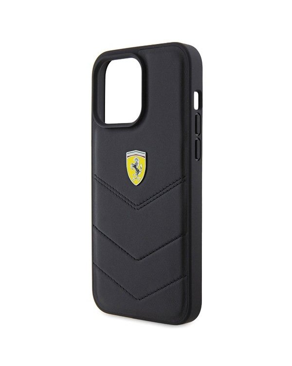 Ferrari Quilted Metal Logo Back Case Защитный Чехол для Apple iPhone 15 Pro Max