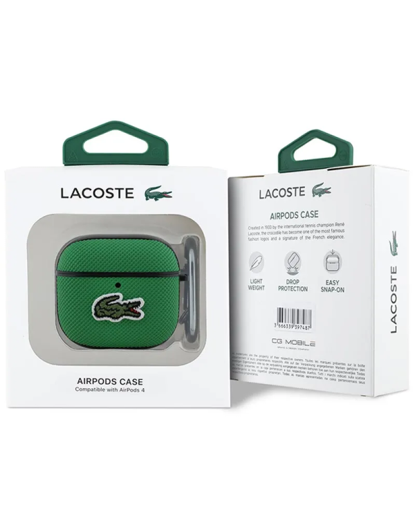 Lacoste Petit Pique Croc Logo Patch Чехол для AirPods 4
