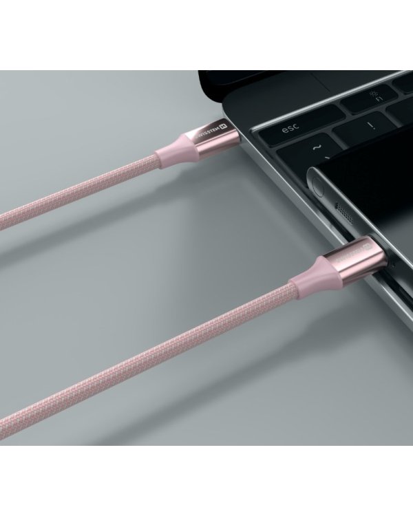 Swissten Textile II USB-C - USB-C Kабель для передачи данных и зарядки 1.5m