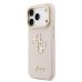 Guess PU Grained 4G Logo Stand Camera Frame Case Защитный чехол для iPhone 17 Pro / розовый