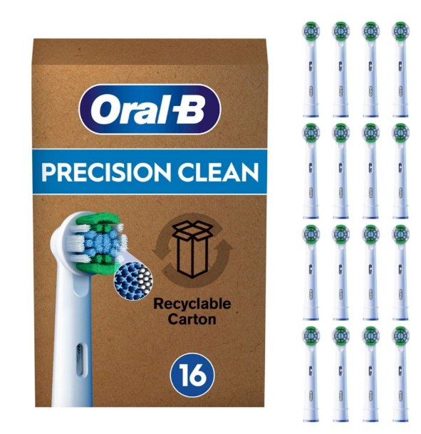 Oral-B Precision Clean Brush tips Насадки для зубной щетки 16 pcs