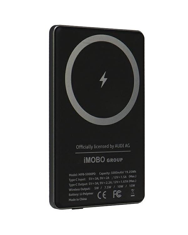 Audi MWPB5000-GT/D1-GY Magnetic Powerbank 5000mAh