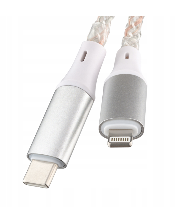 Qualo QCS-CL-00 Glowing Кабель USB-С – Lightning / 12W / 1m / LED