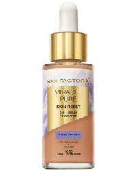 Max Factor Miracle Pure Skin Reset 2in1 Serum Foundation 60-80 Light to Medium Основа Под Макияж 30 ml