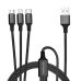 4smarts Textile Cable 3in1 ForkCord Кабель для зарядки Micro USB / USB-C / Lightning / 1m