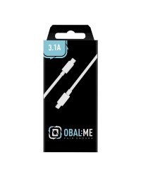 OBAL:ME Fast Charge USB-C/Lightning Cable Кабель для быстрой зарядки USB-C на Lightning 1m / белый