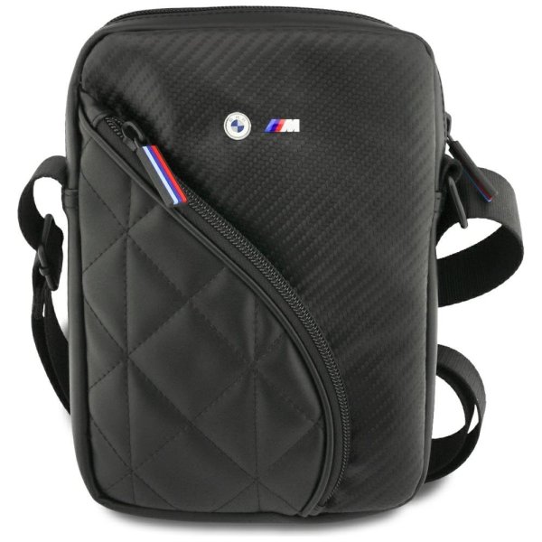 Обложка книги «BMW Carbon Pockets & Metal Logo 8" Crossbody Сумка Для Телефона Black»