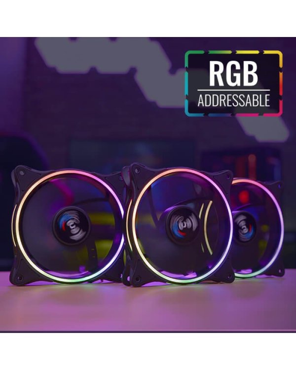 Aerocool Eclipse 12 PRO ARGB 12cm Комплект кулеров для компьютера с дистанционным управлением