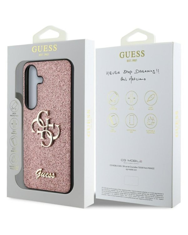 Guess Fixed Glitter Big 4G Case Защитный Чехол для Samsung Galaxy S25